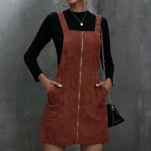 Corduroy zip up jumper